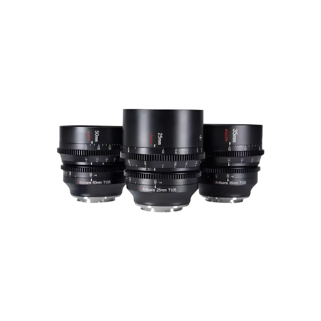 Kit 3 Lentes 7Artisans Vision T1.05 I 25mm, 35mm, 50mm (SONY E)