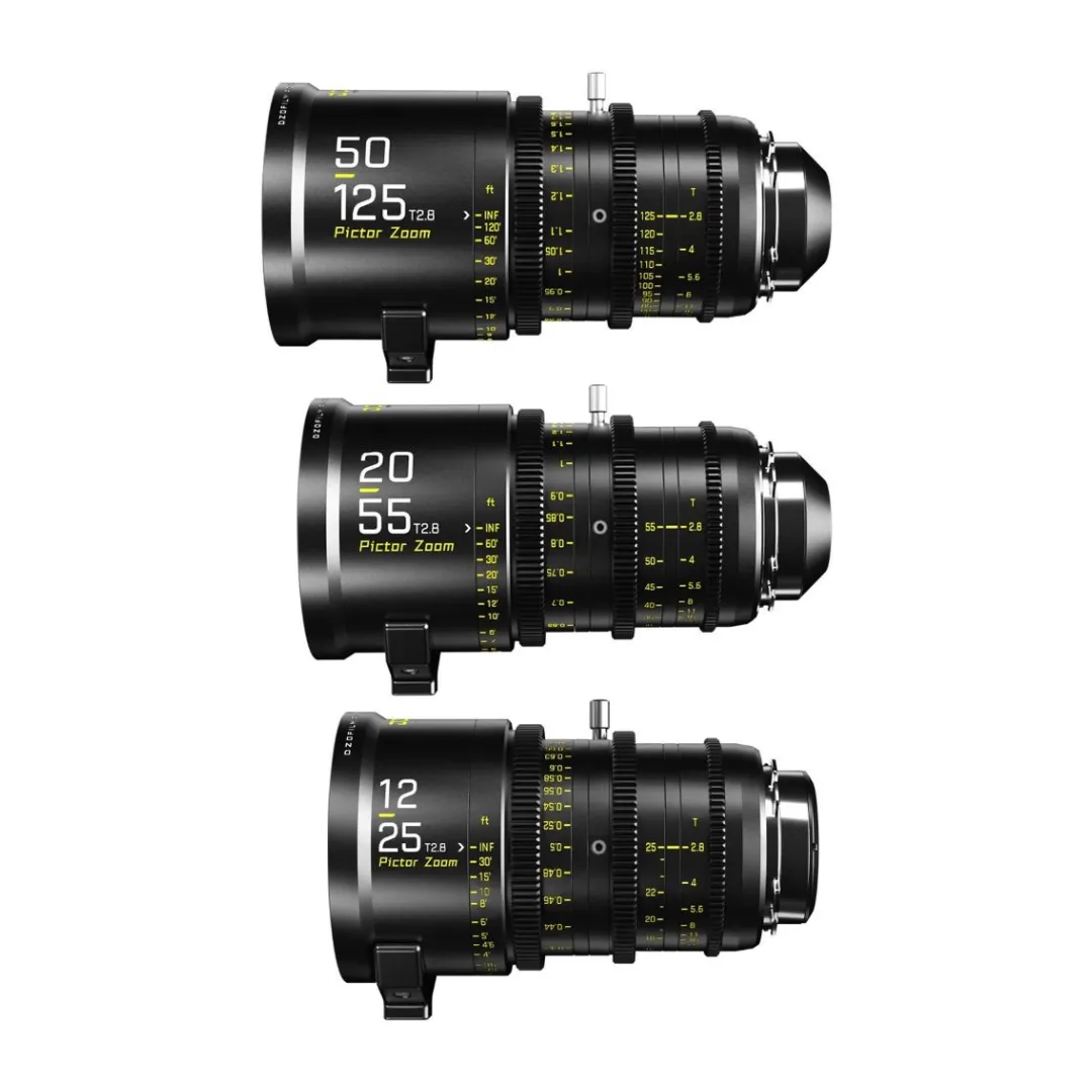 Kit 3 Lentes DZO Film Pictor Zoom S35 (12-25mm - 20-55mm - 50-125mm)
