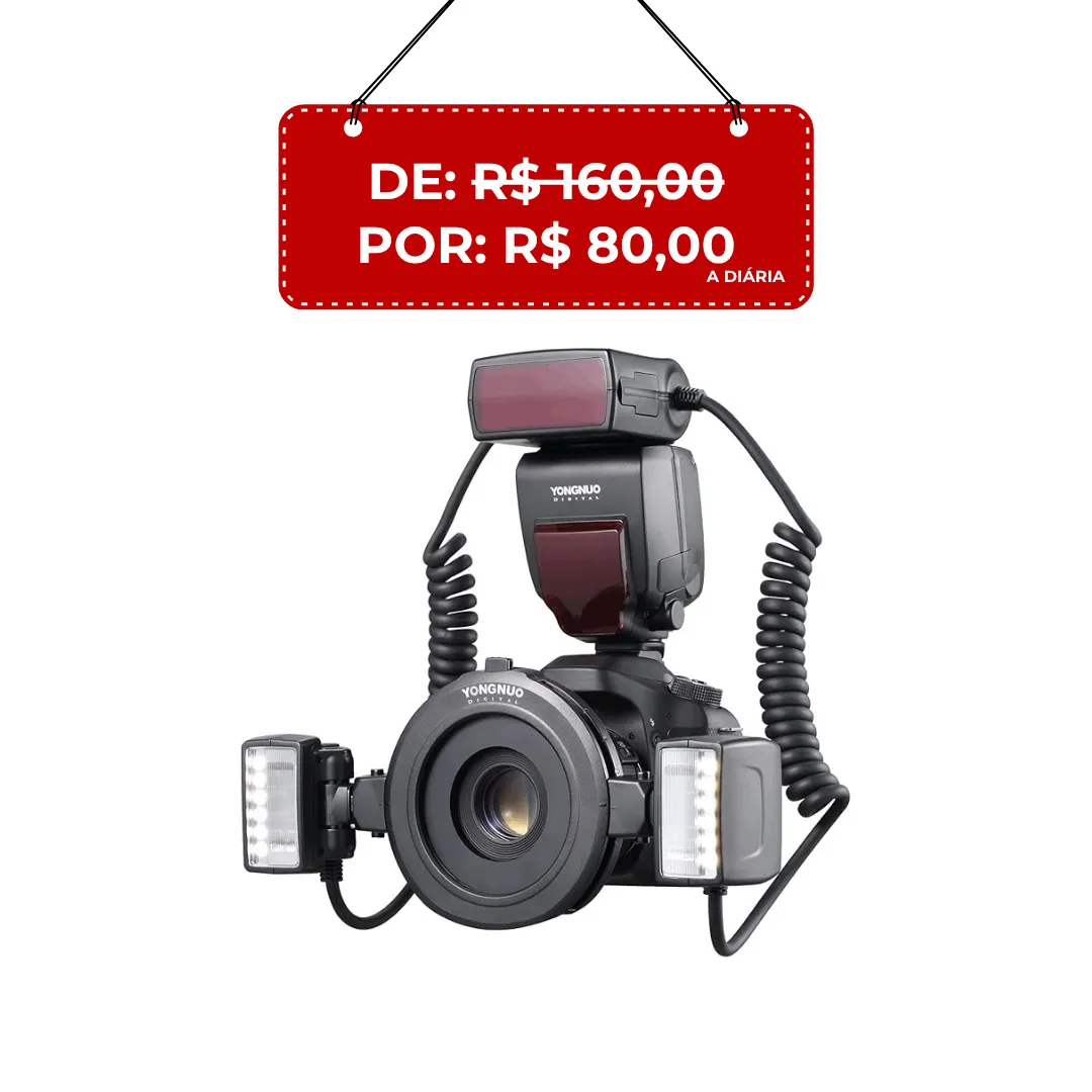 Kit Flash Macro Yongnuo YN-24EX TTL para Canon