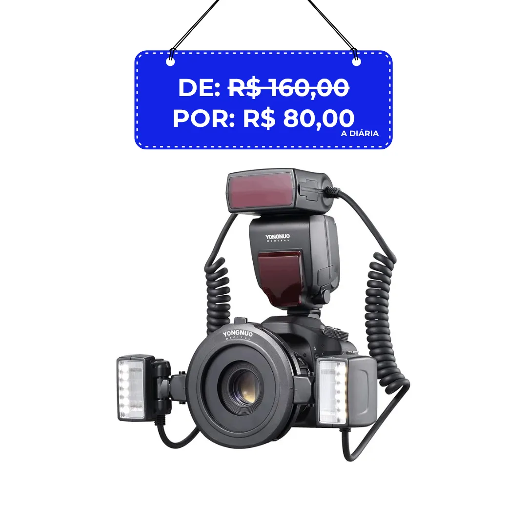 Kit Flash Macro Yongnuo YN-24EX TTL para Canon