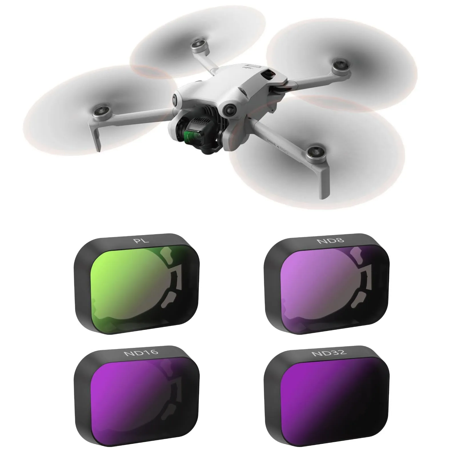 Kit Filtros ND para DJI Mini 3 Pro (ND4/ND8/ND16/ND32/ND64/ND1000)
