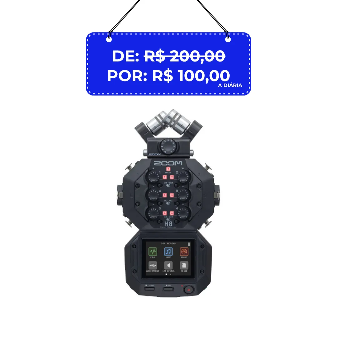 Kit Gravador Zoom H8 