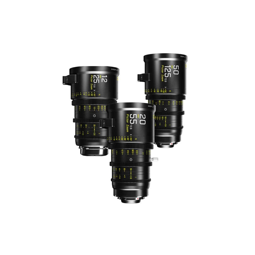 Kit 3 Lentes DZOFilm Pictor Zoom S35 | 12-25mm, 20-55mm, 50-125mm (Canon EF-S)