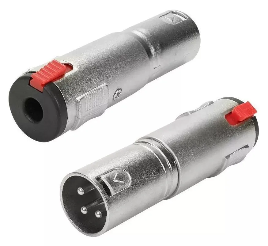 Adaprador XLR (Macho) para P10 (Fêmea)