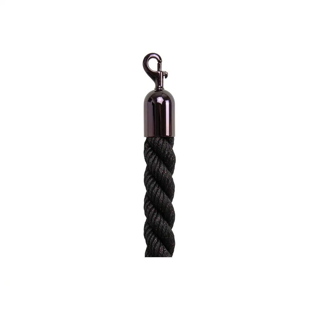 LES Braided Barrier Rope - Black / Glossy