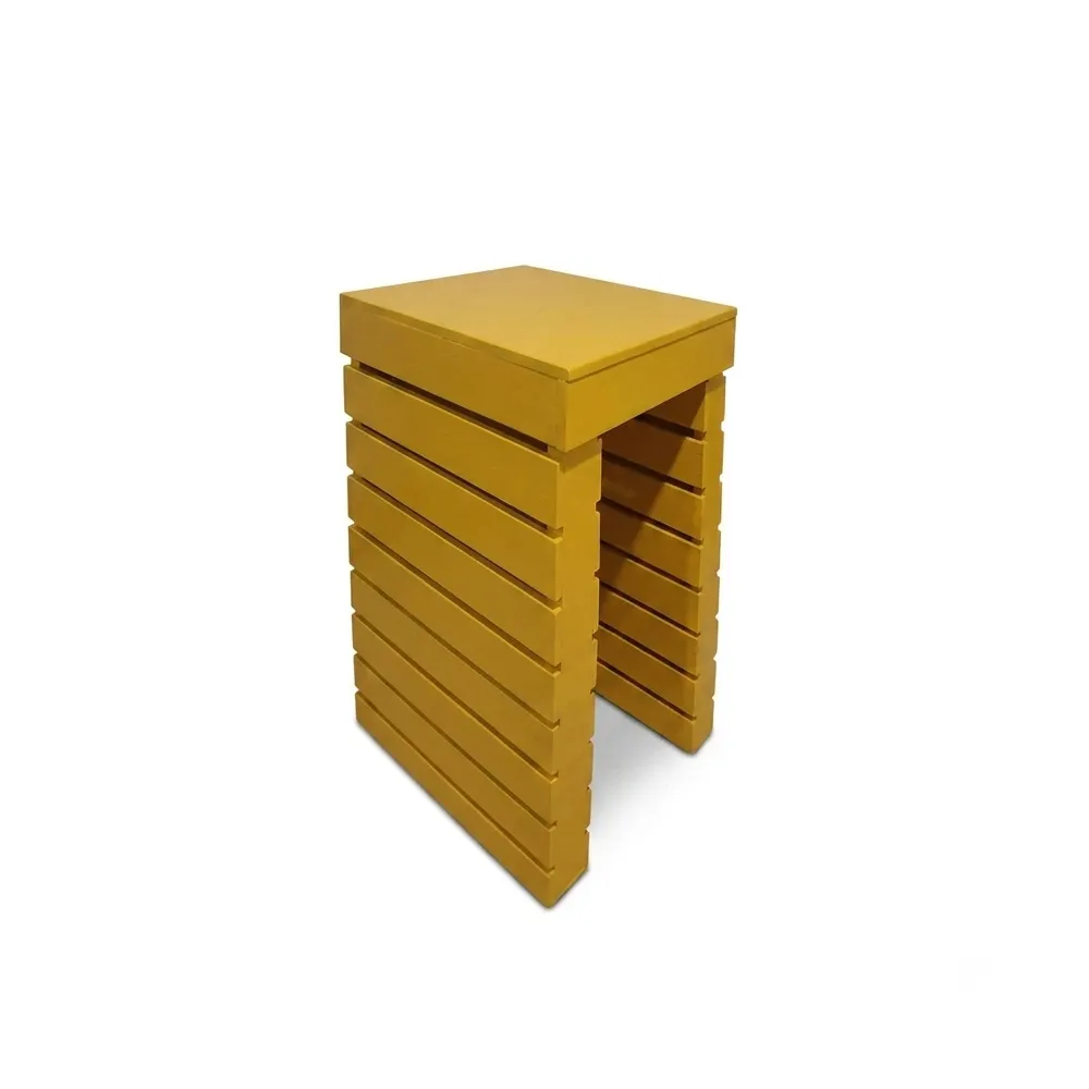 LES Pallet Cocktail Table - 65 x 60 cm - Yellow
