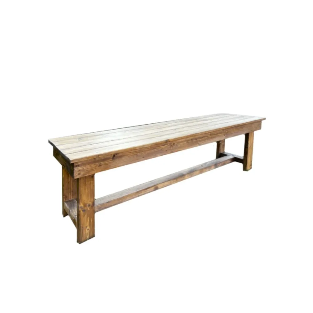 LES Real Wood Traditional Picnic Bench