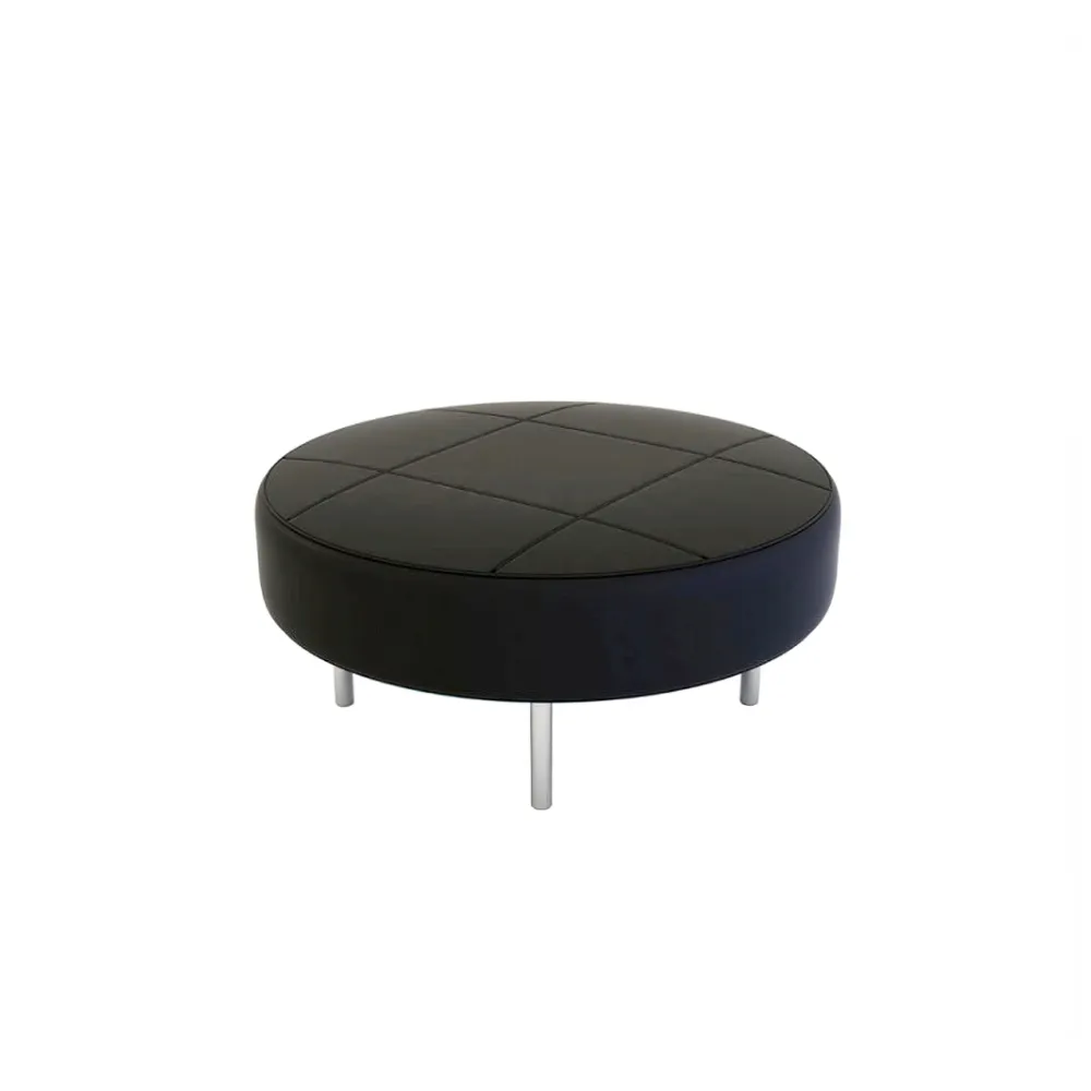 LES Endless Yacht Leather Seat - Round  - Black