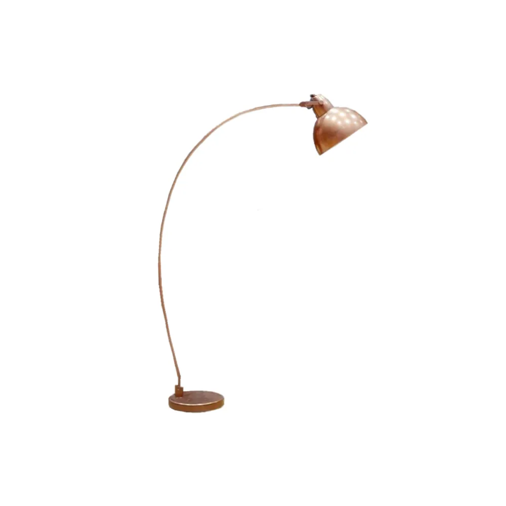 LES Metal Floor Lamp - Brushed Copper