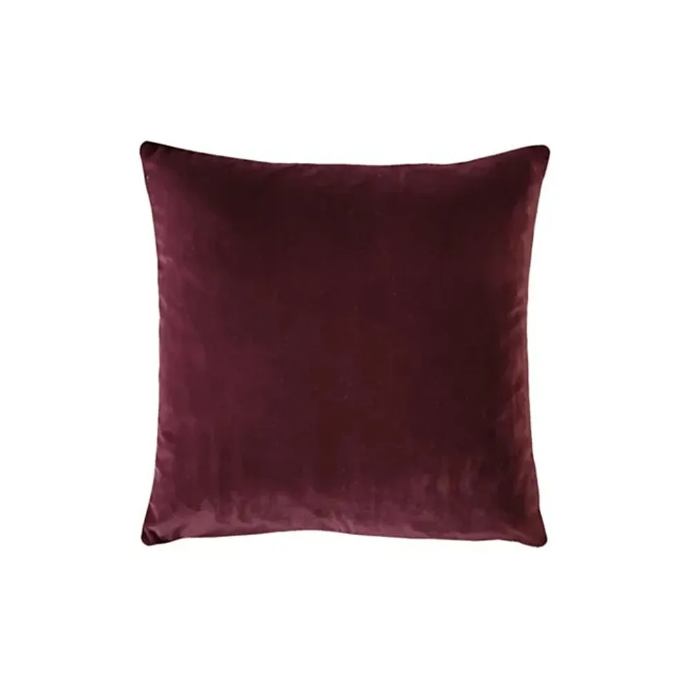 LES Velvet Cushion - Burgundy
