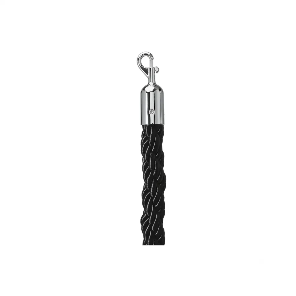 LES Braided Barrier Rope - Black / Silver