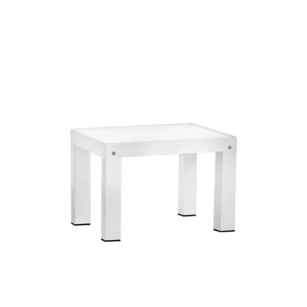 LES Square Underlit Table - White - 90 x 90 cm