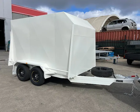 2026, 10 x 5 Enclosed Furniture Trailer, White