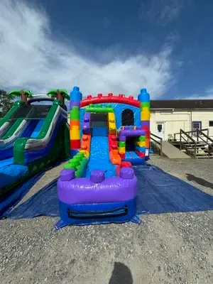 4-in-1 Blocks Bounce House