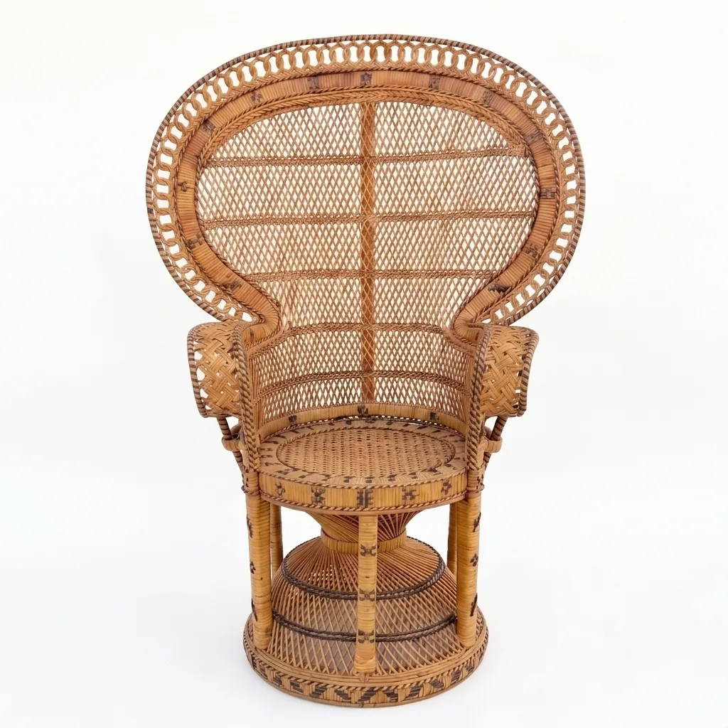 Vintage Boho Peacock Chairs