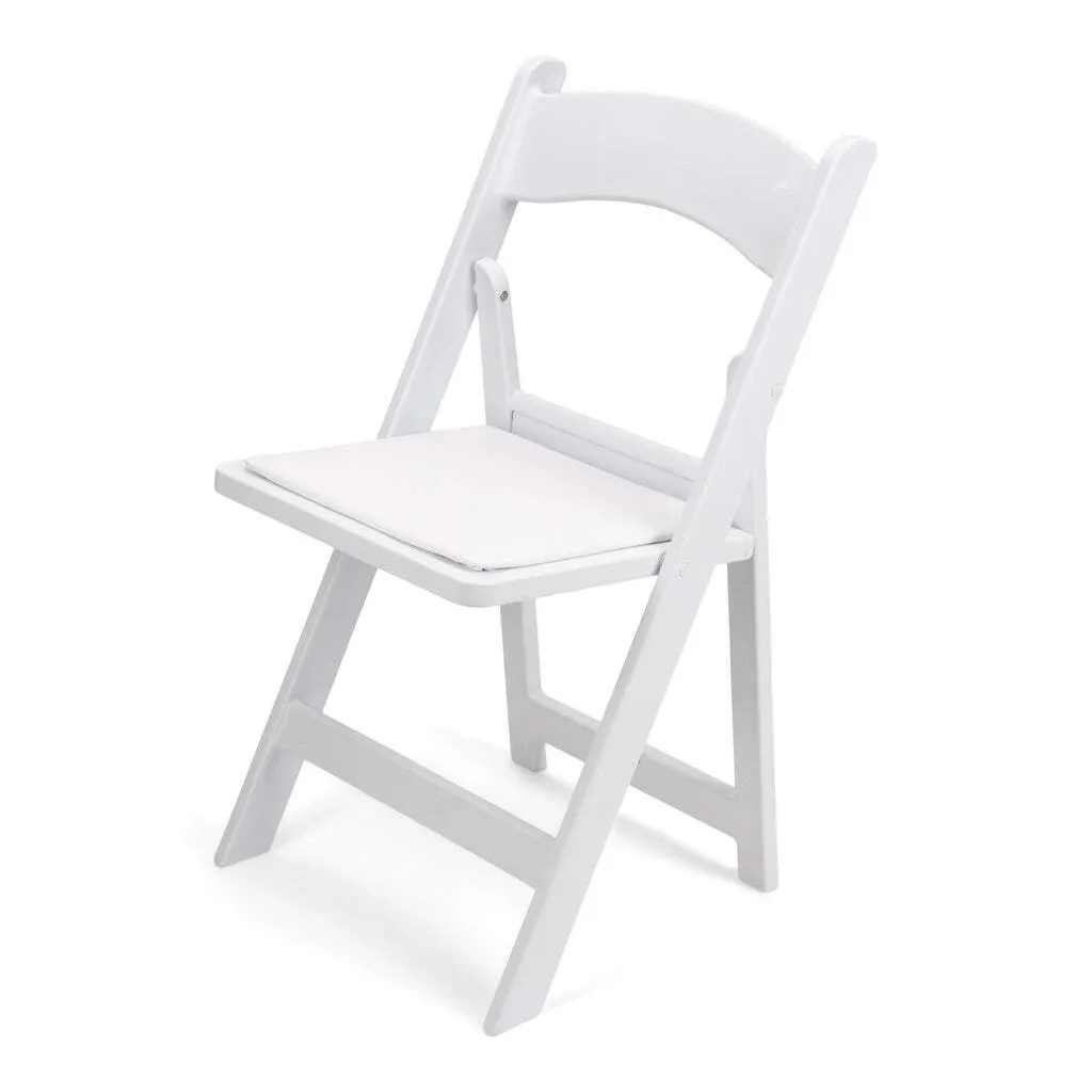  White Resin folding chair