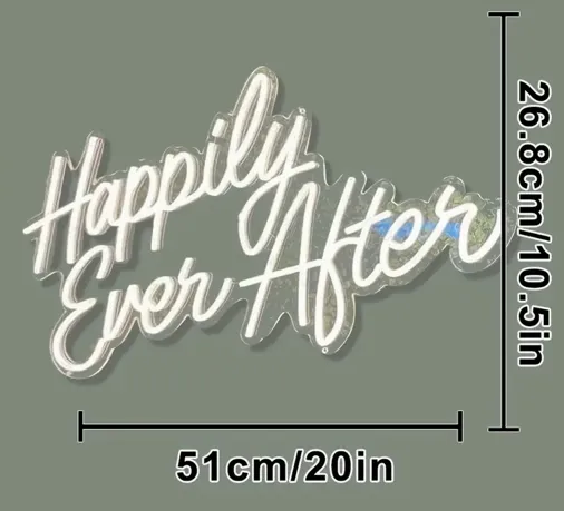 LED Happily Ever After Sign 
