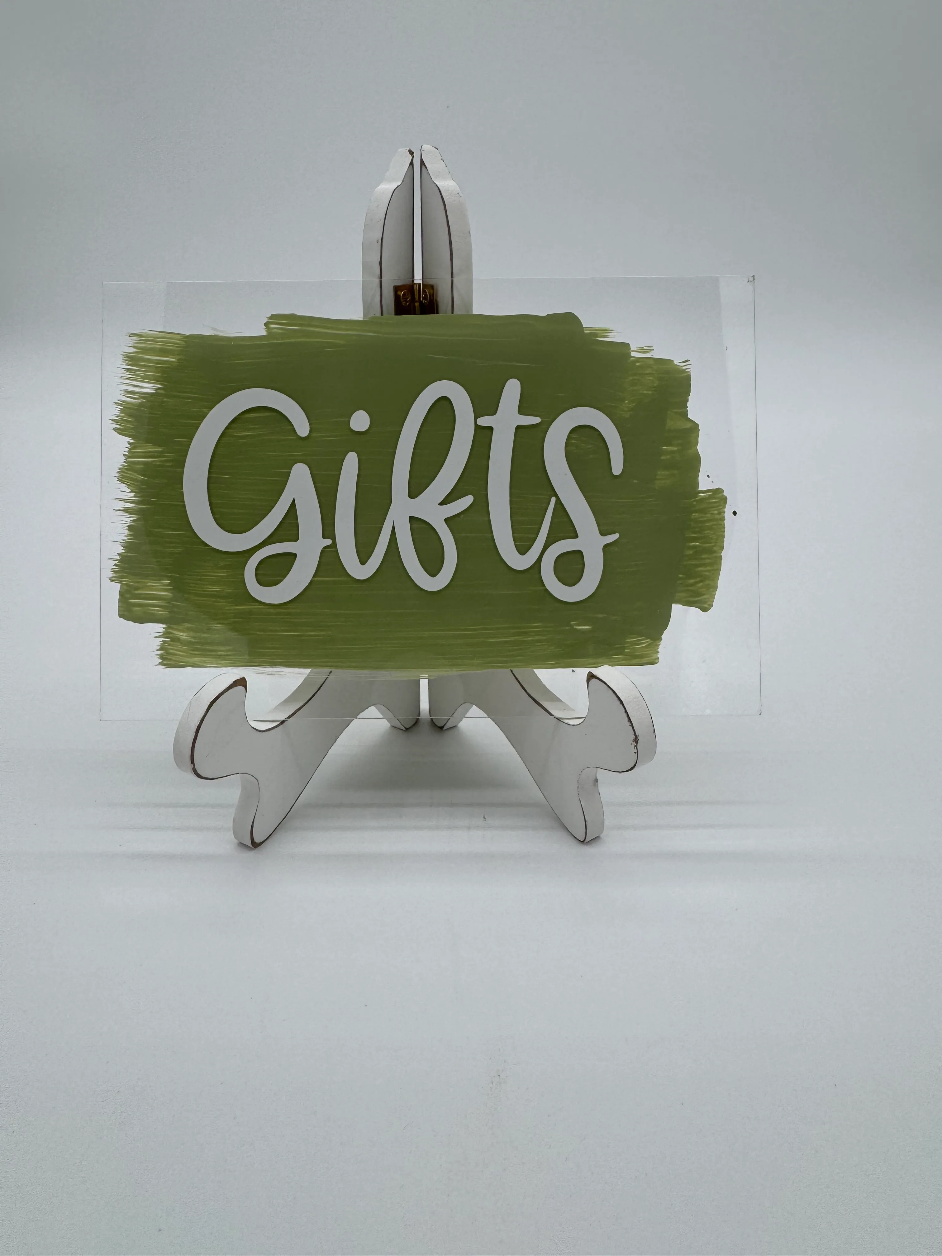 Acrylic Green Gifts Sign 