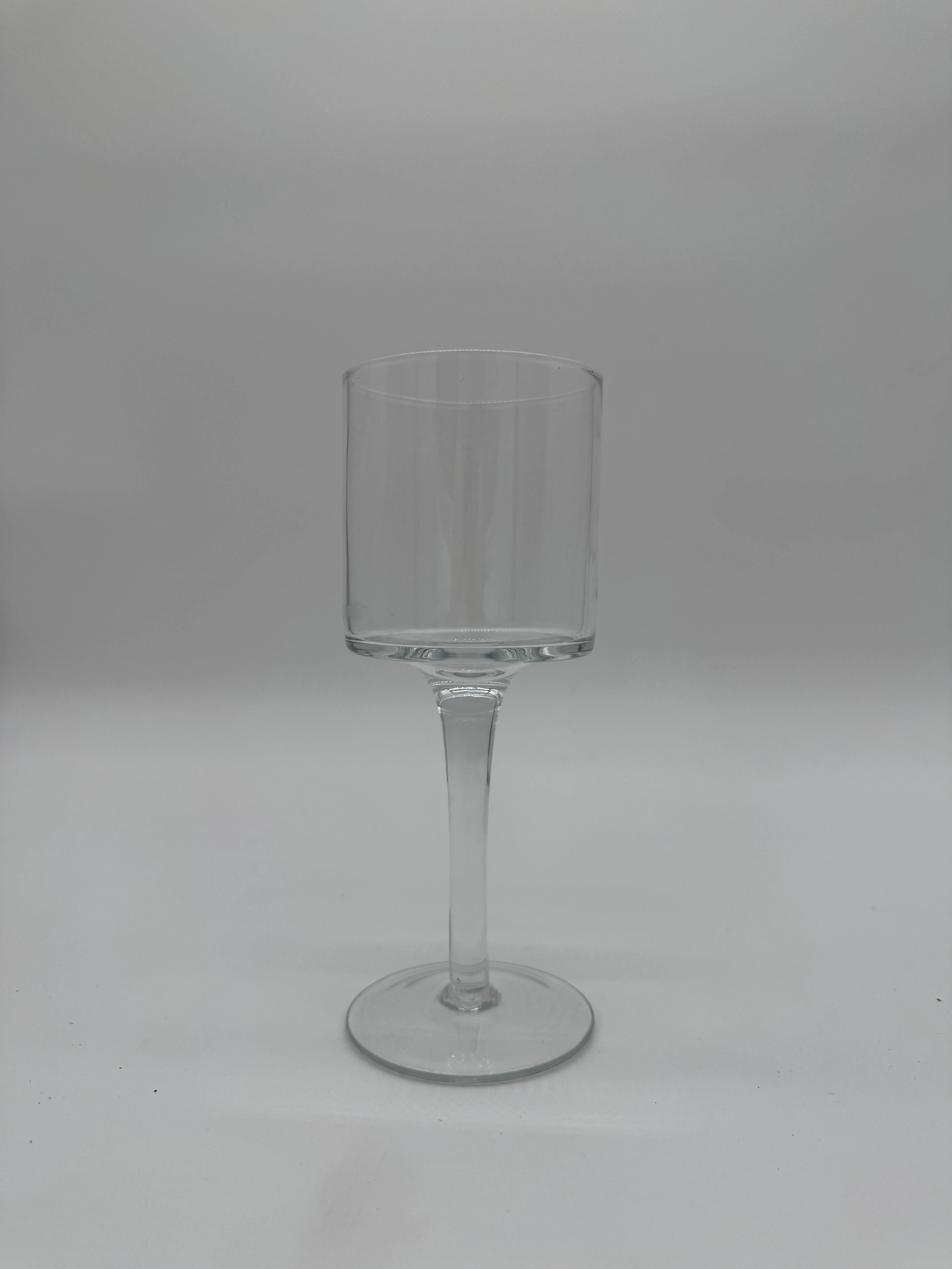 Stemmed Glass Candle Holder Small 