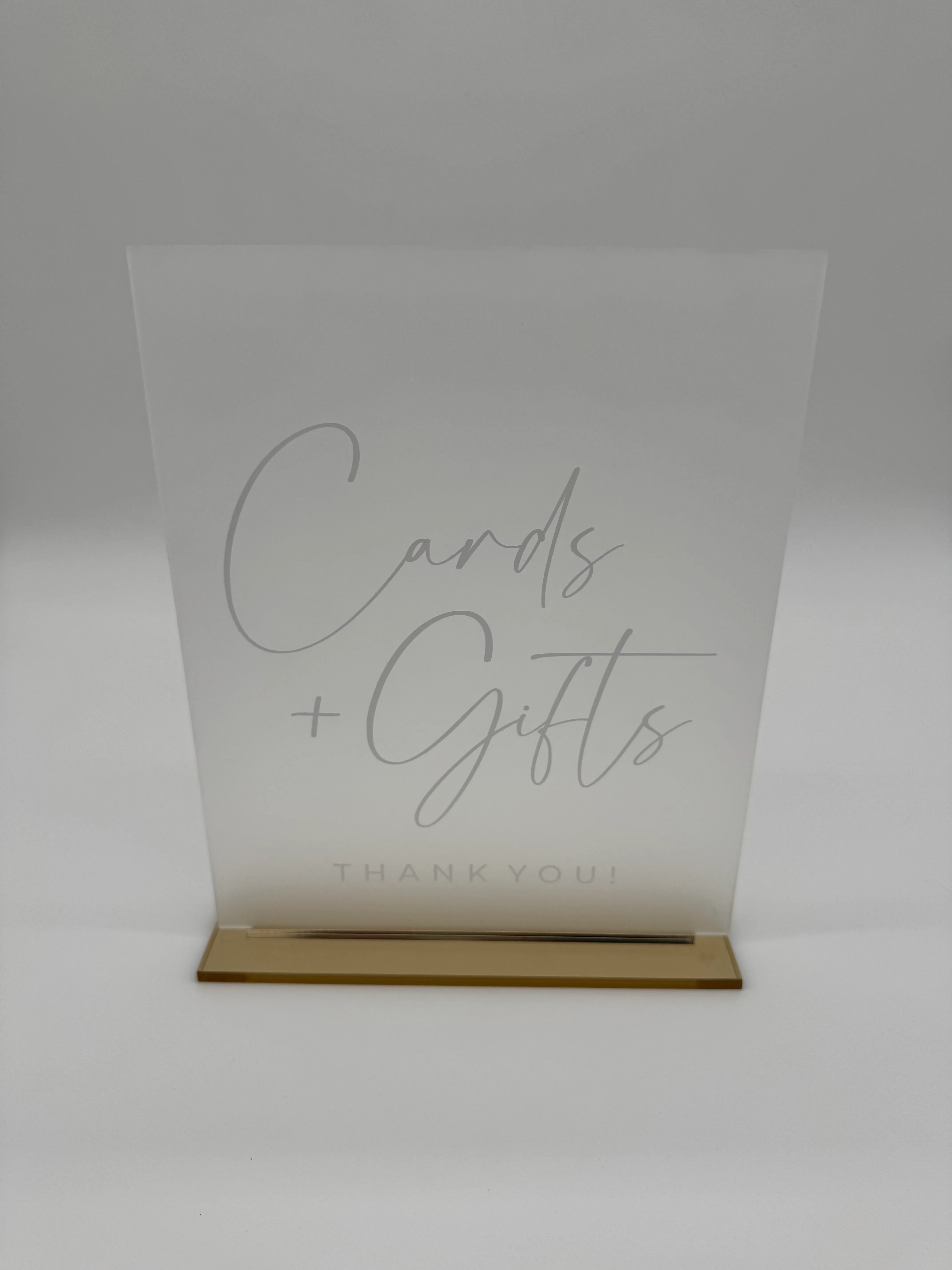 Acrylic Cards & Gifts Sign 