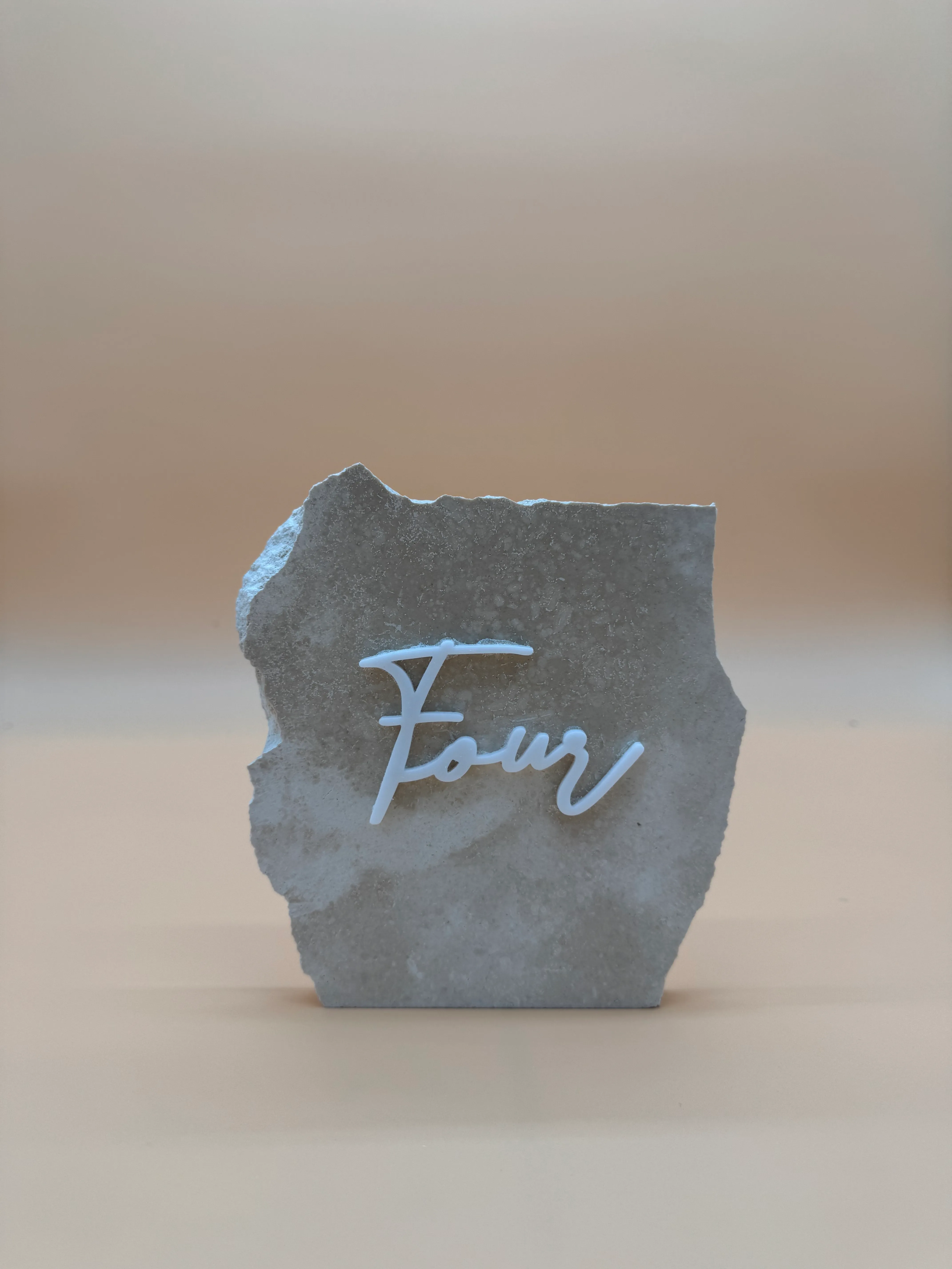 Travertine Tile Table Numbers 1-9