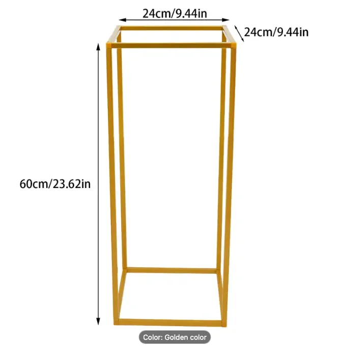 Rectangular Metal Floral Display 