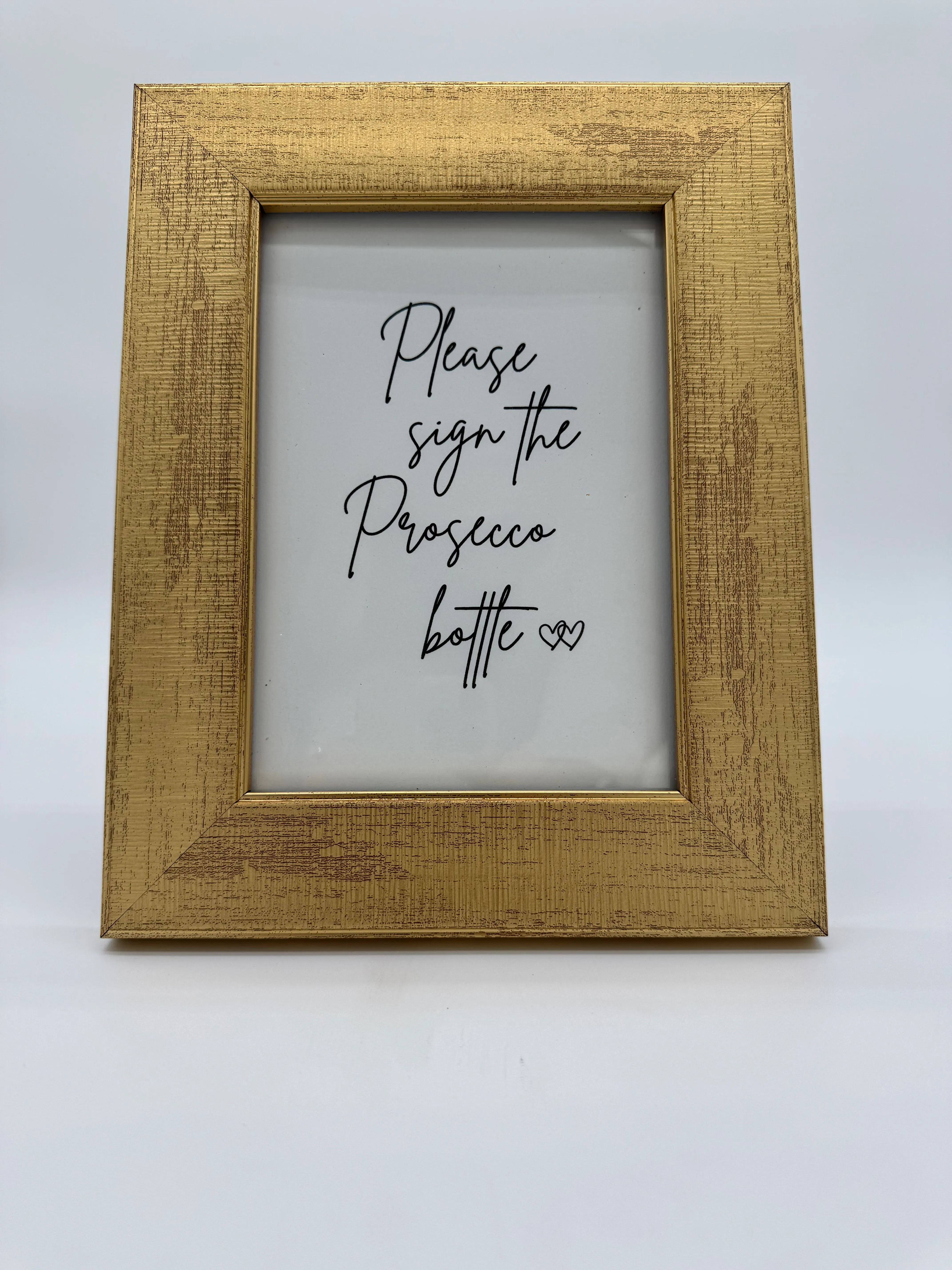 Please Sign Prosecco Bottle Sign 