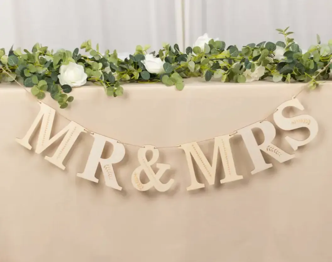 Rustic MR & MRS Banner 10FT