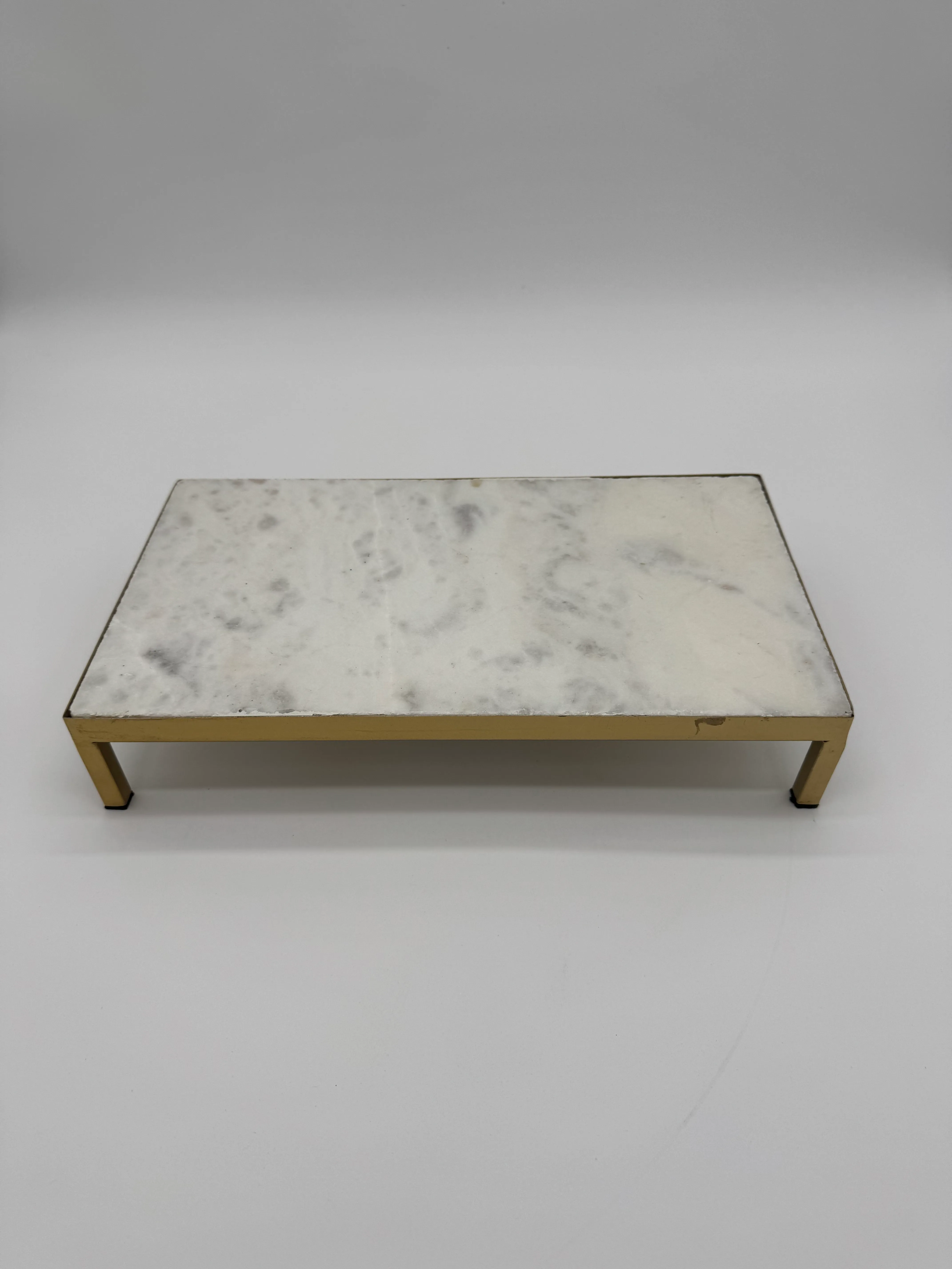 Marble Rectangular Dessert Stand 
