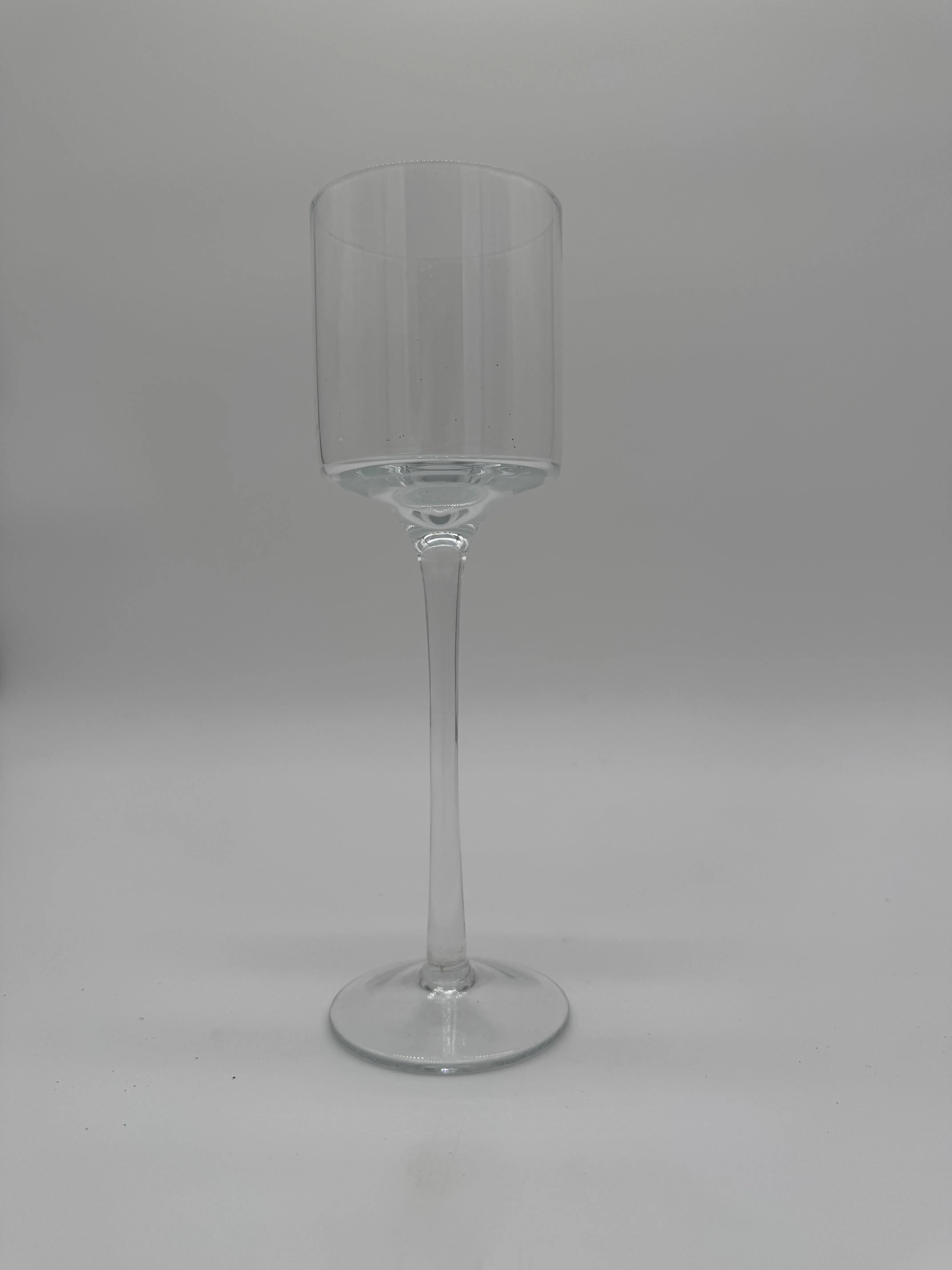 Stemmed Glass Candle Holder Medium 