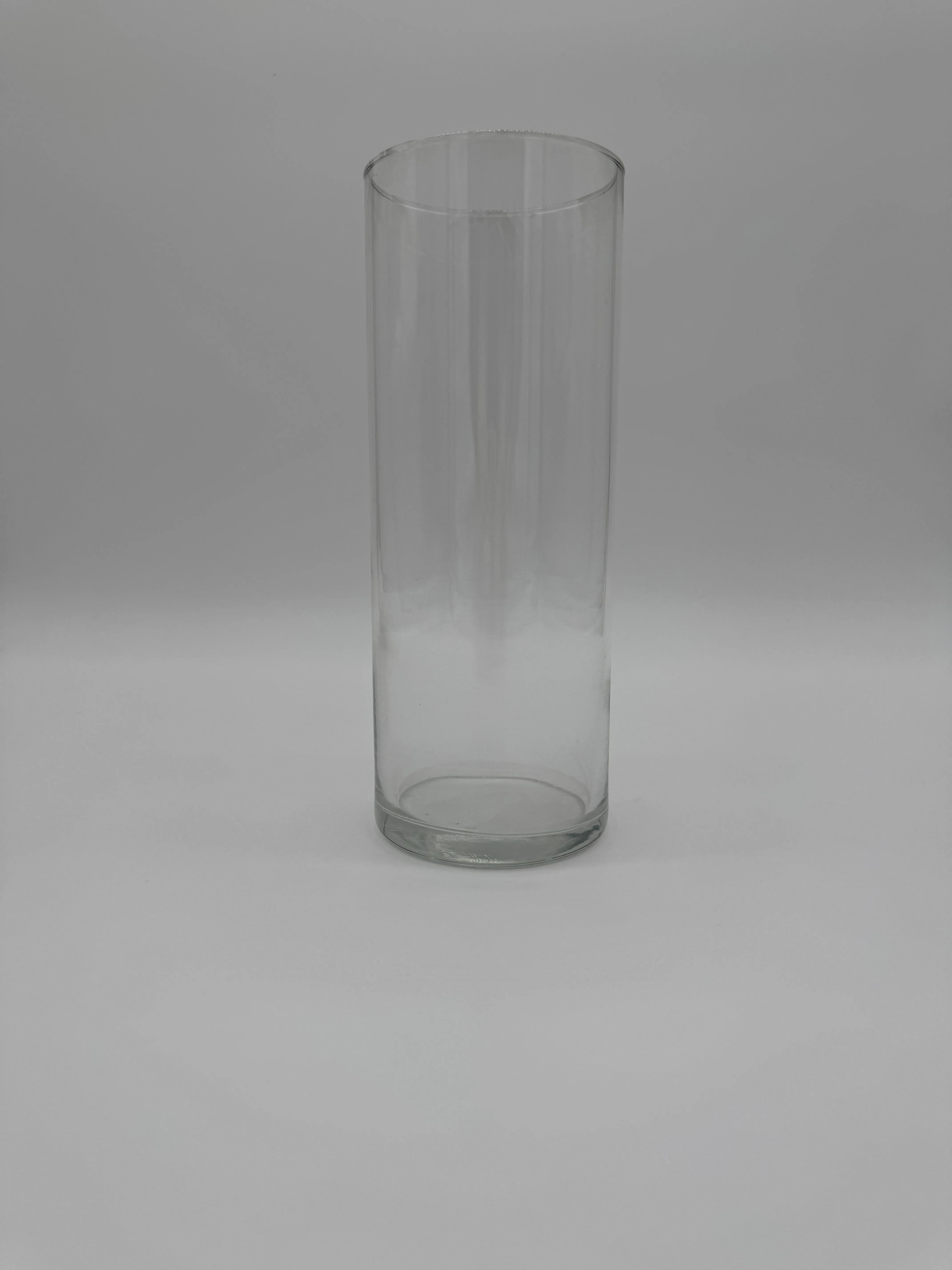 Large Glass Vase 9 x 3.5" 