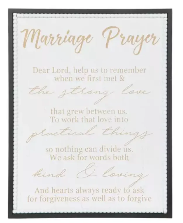 Marriage Prayer Sign