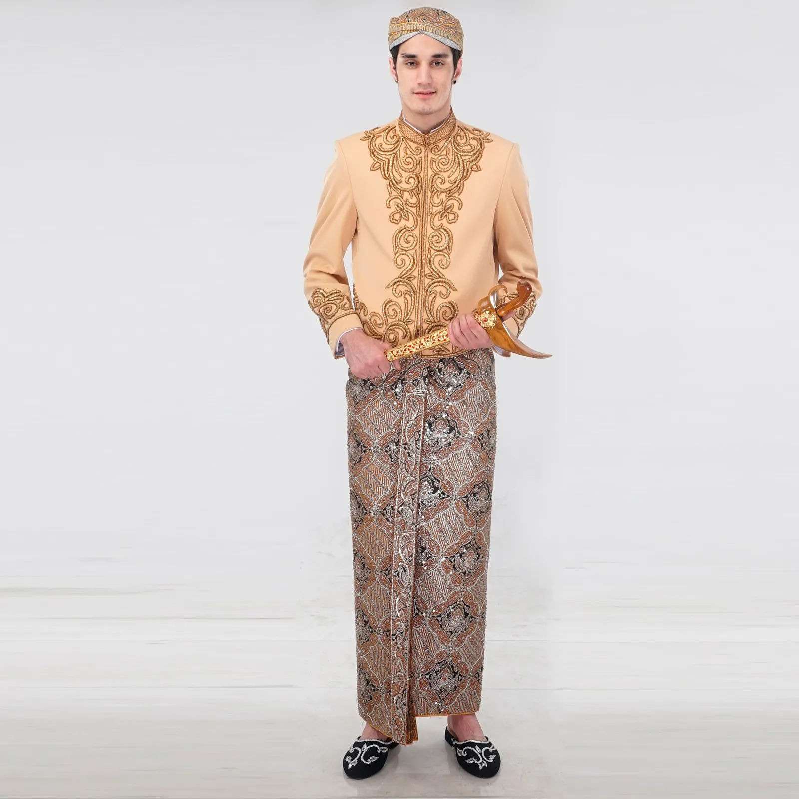 (BJ-055) Beskap Pengantin Coklat Hendra