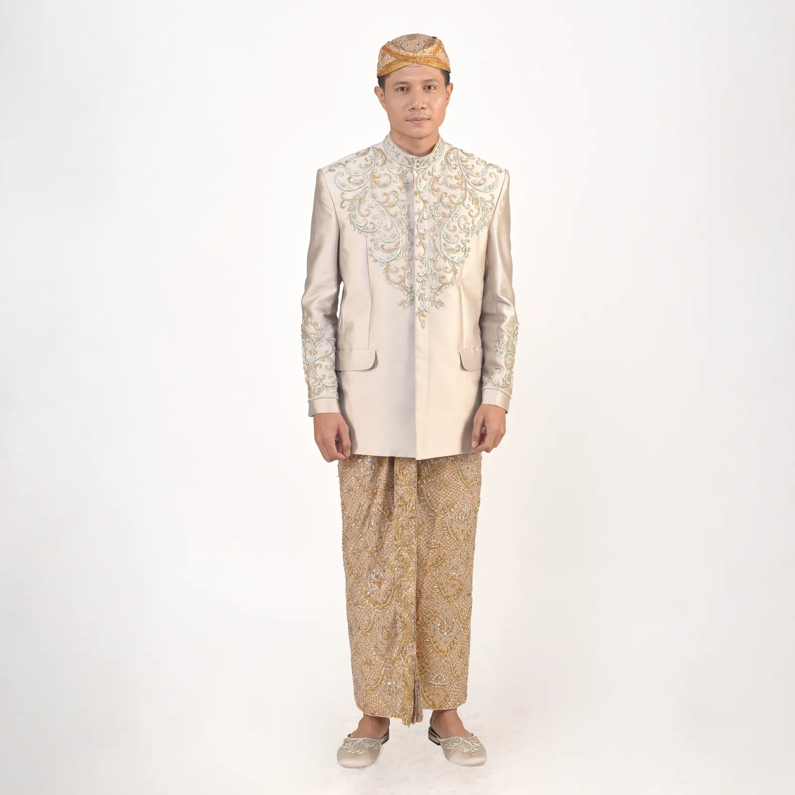 (BS-160) Beskap Pengantin Hijau Vinu (Akad)