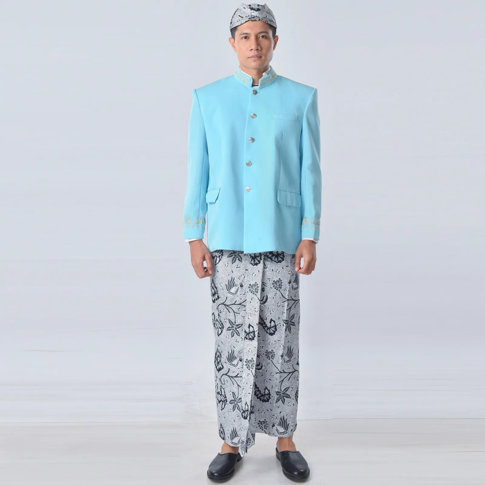 (ATS-004) Beskap Biru Iwan Bordir