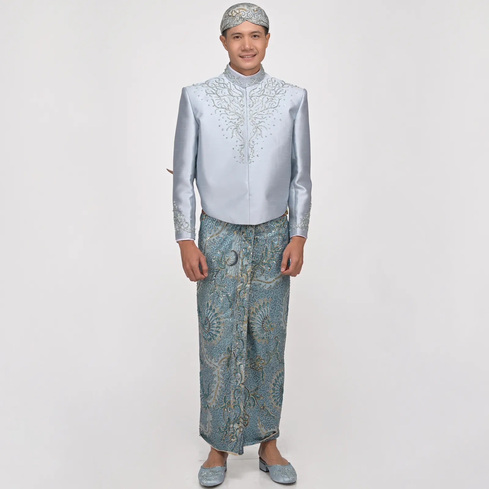 (BJ-165) Beskap Pengantin Ice Blue Bella