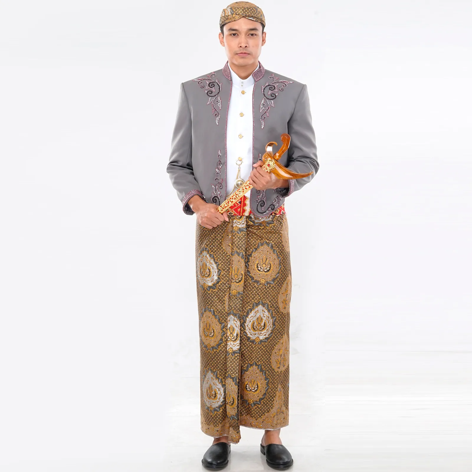 (OTJ-001) Beskap Abu-Abu Alindita (Sikepan)