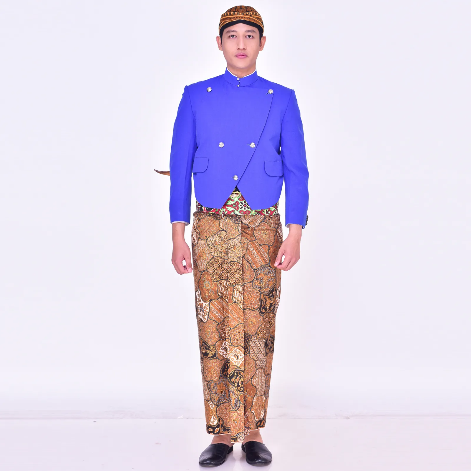 (ATJ-033) Beskap Biru Terang Cekak Baru