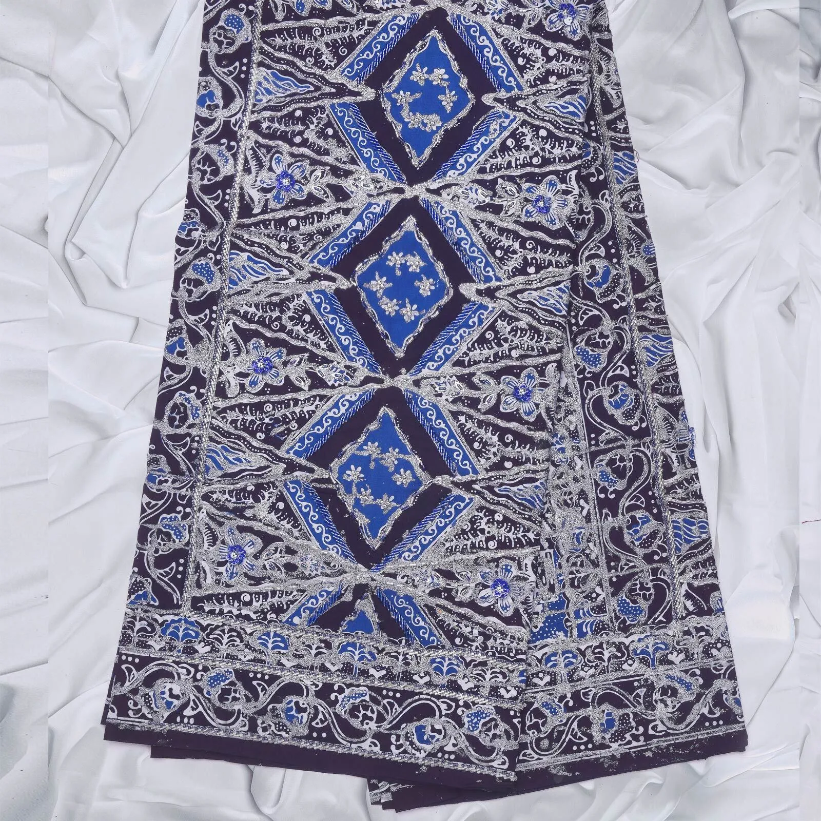 (KAM-139) Kain Pengantin Betawi Biru Dhita