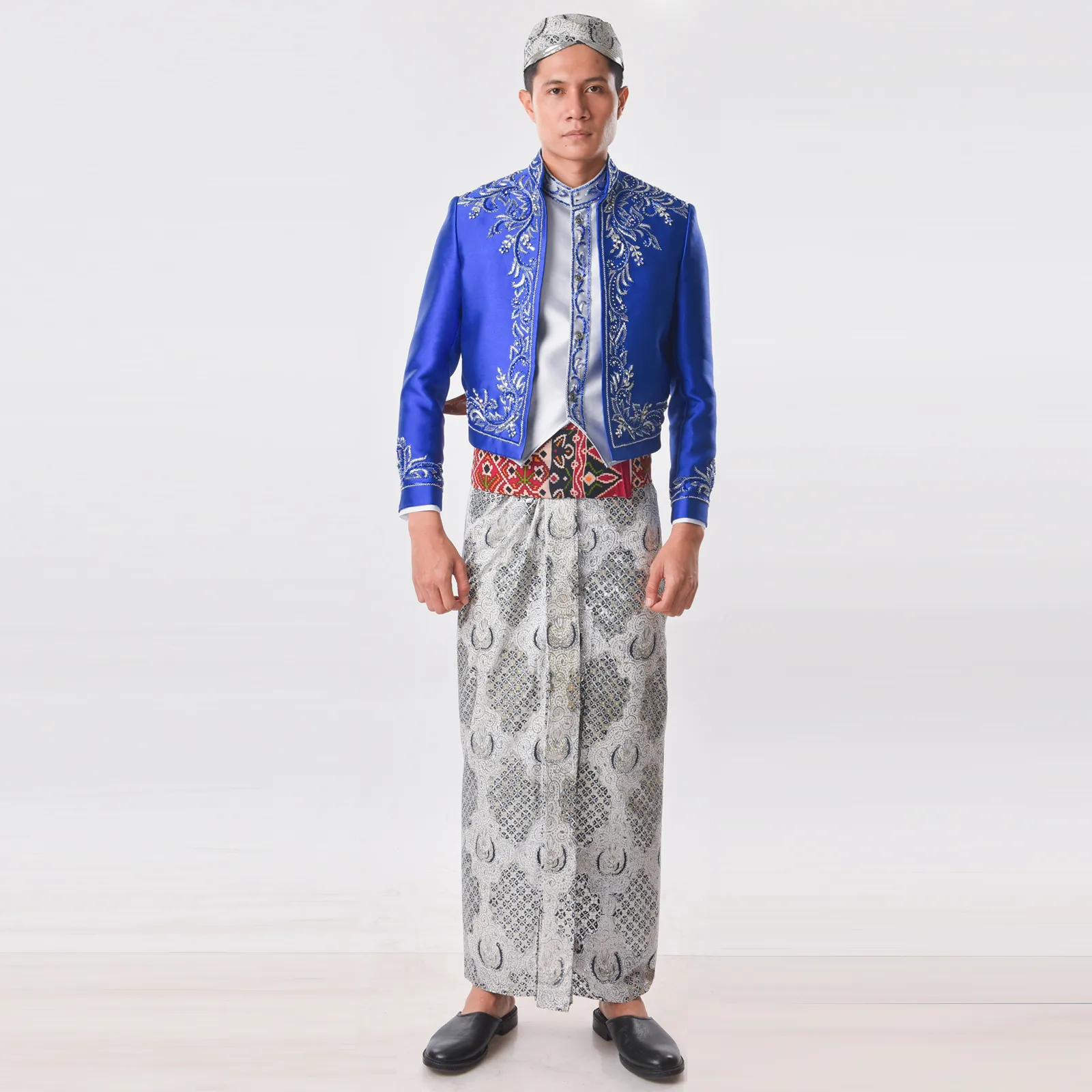 (BJ-006) Beskap Pengantin Biru Electric Yuri