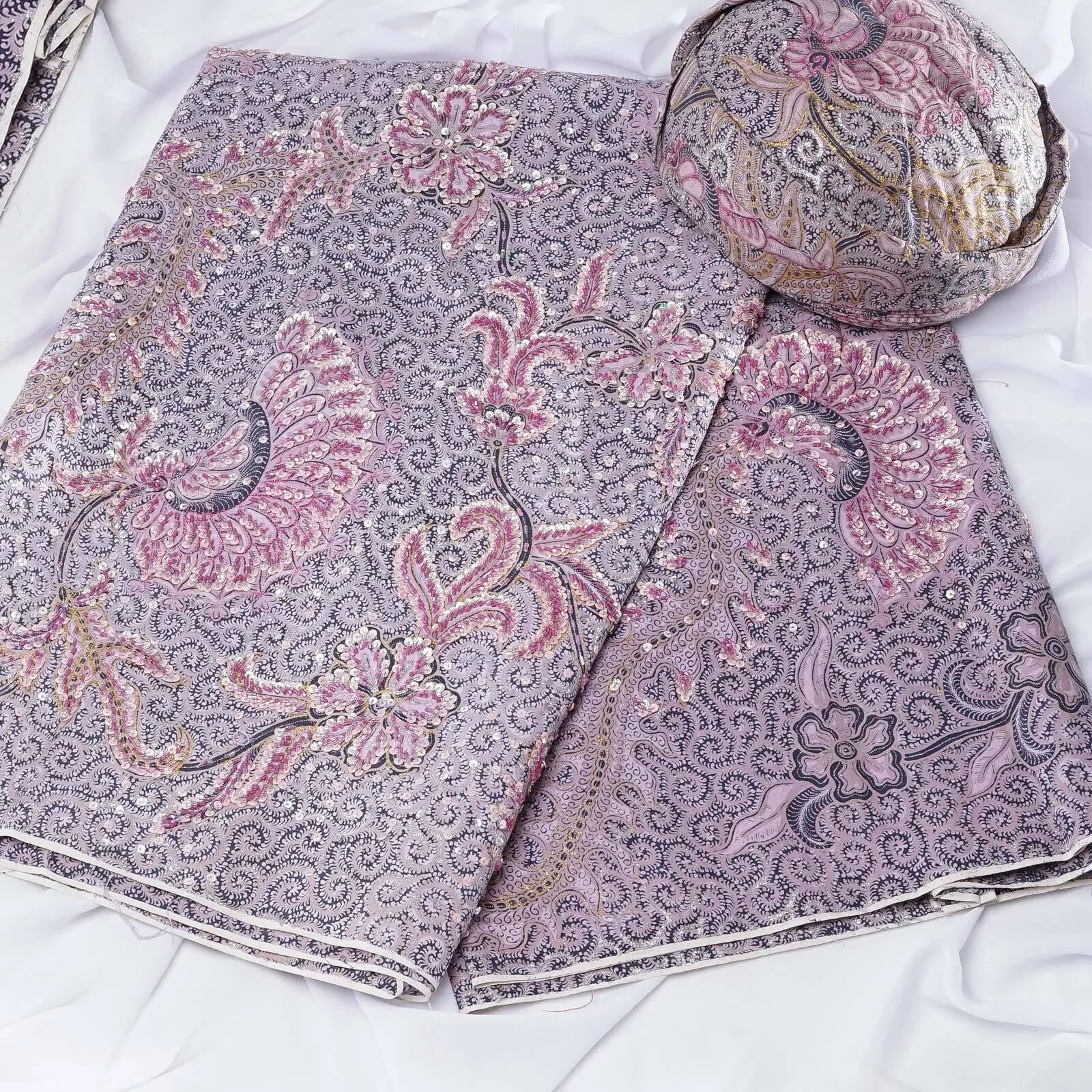 (KAM-027) Kain Pengantin Sunda/Solo Fikti Pink