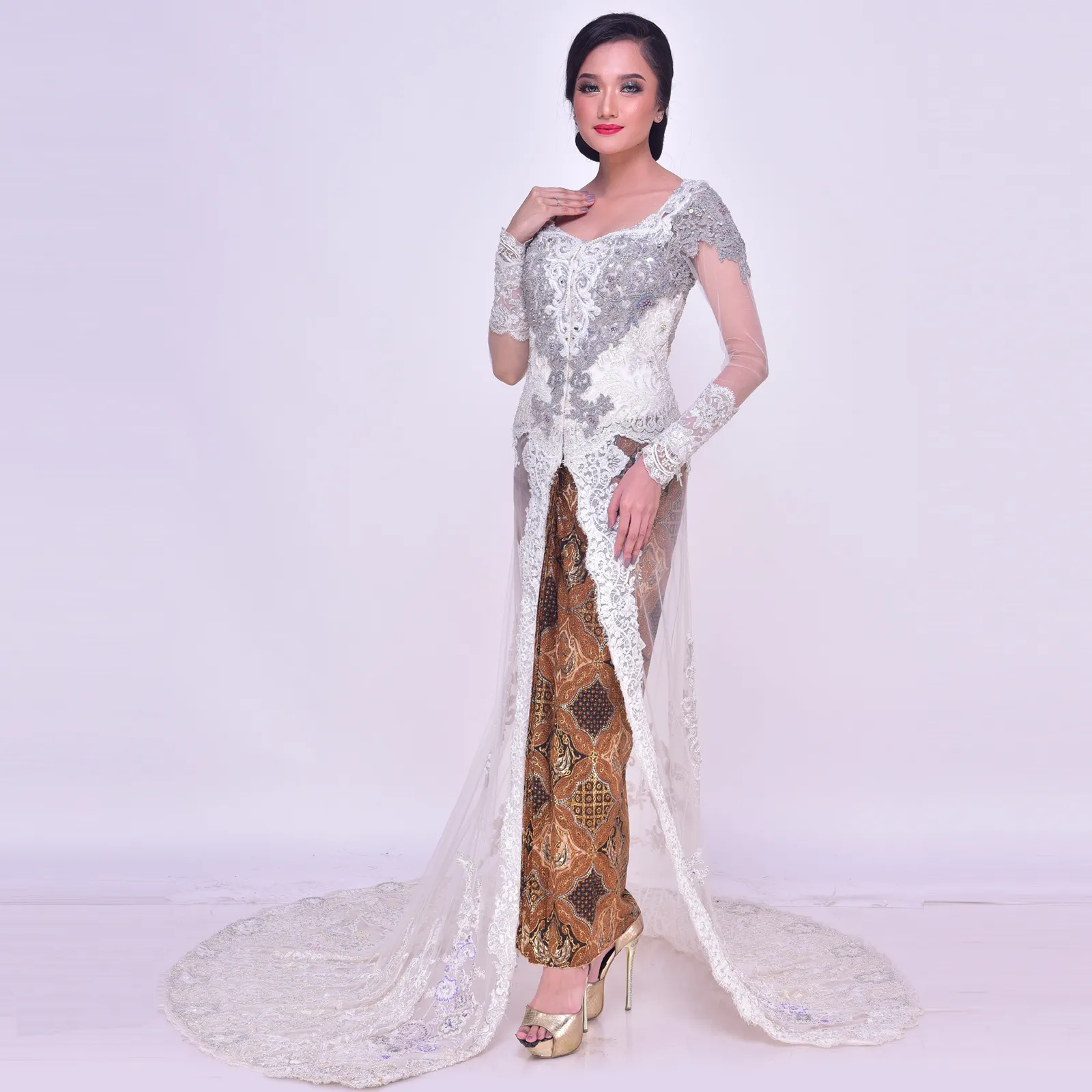 (KR-140) Kebaya Pengantin BW Ungu Febiyanti