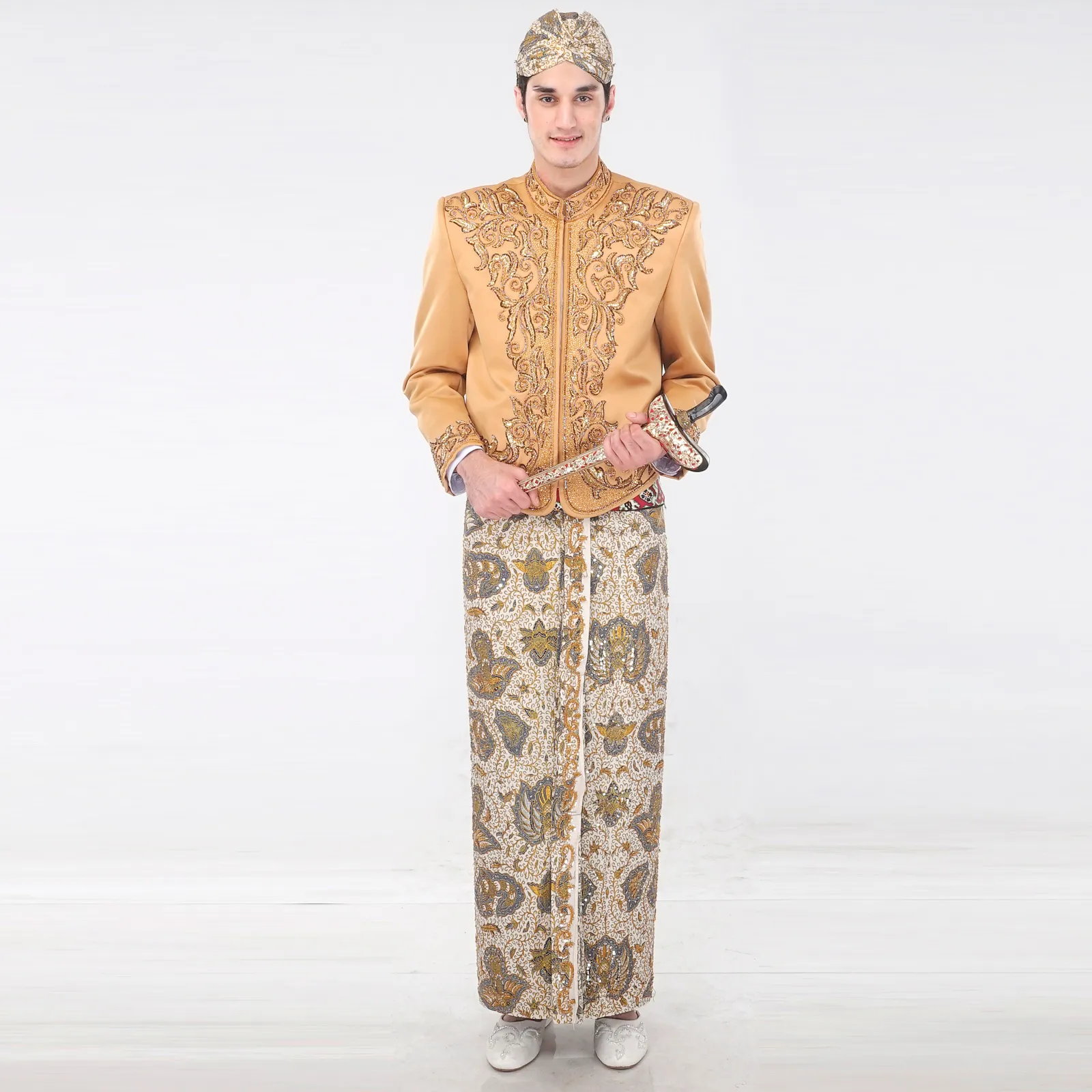 (BJ-054) Beskap Pengantin Coklat Dhini