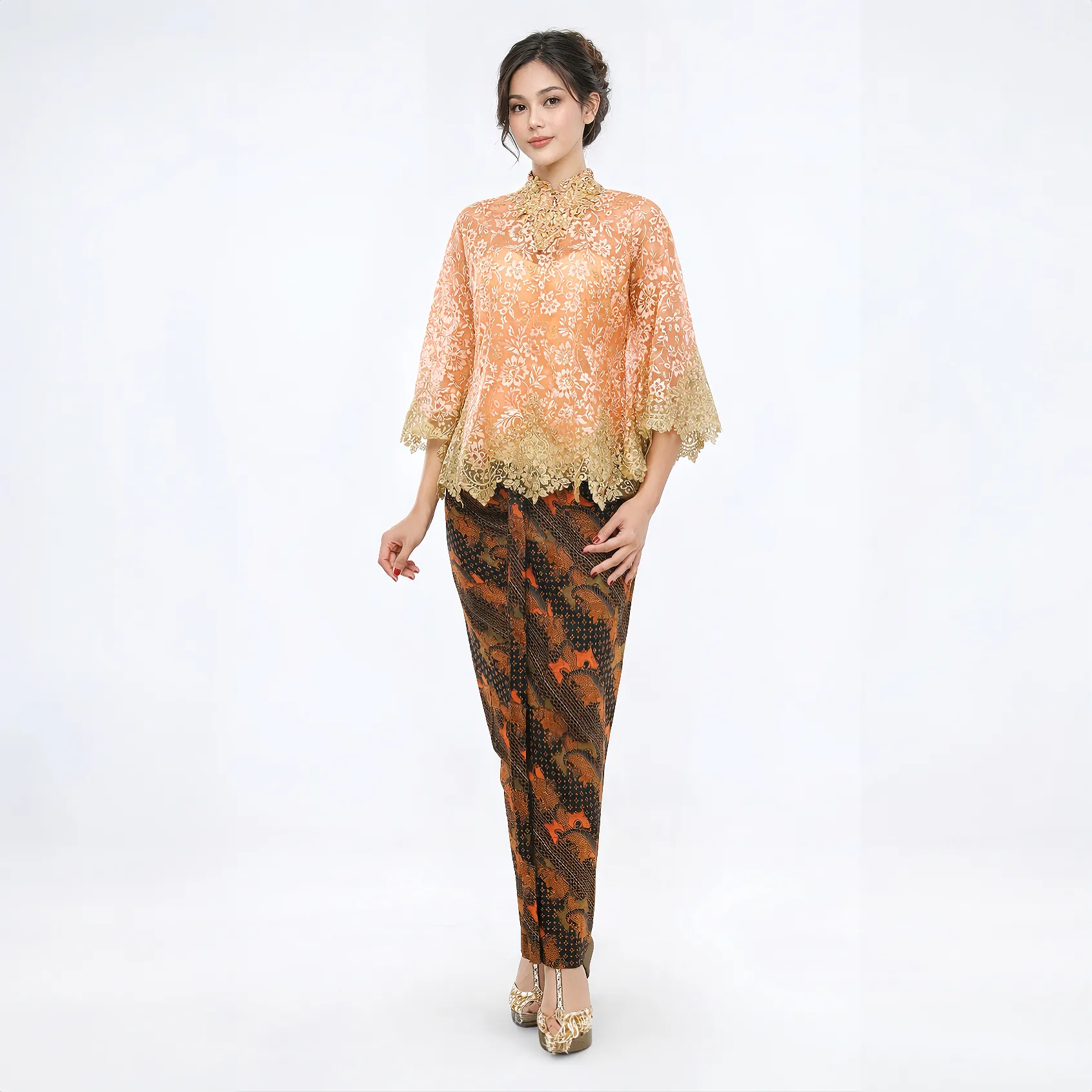 (BT-011) Kebaya Bridesmaid/Engagement/Graduation Brukat Salem Kurung