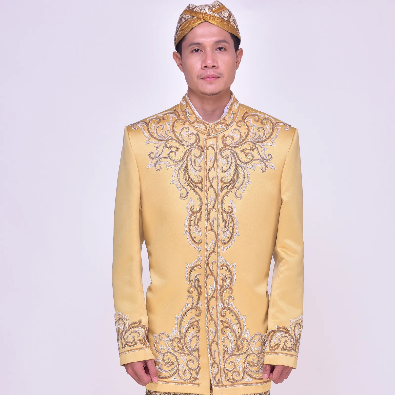 (BS-138) Beskap Pengantin Emas Irvan