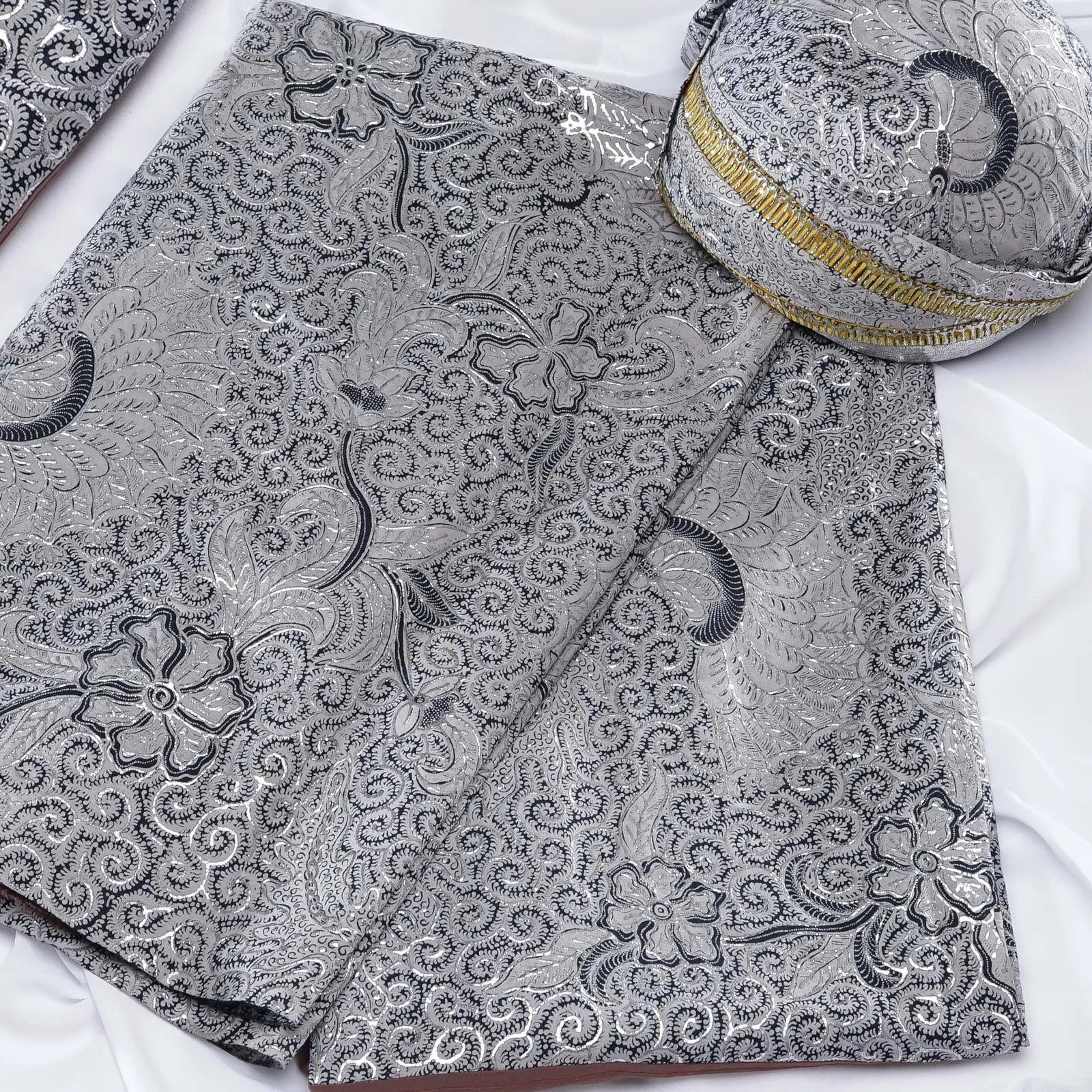 (KAM-025) Kain Pengantin Sunda/Solo Fikti Abu-Abu