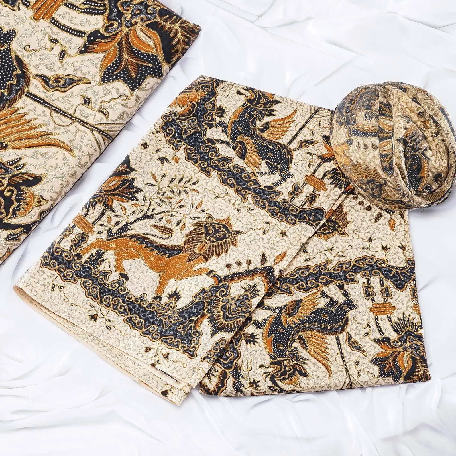 (KOT-070) Kain Sunda Sisingaan Coklat