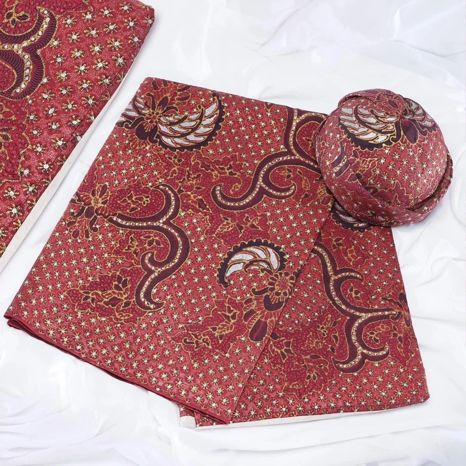 (KOT-077) Kain Solo Truntum Buntal Merah