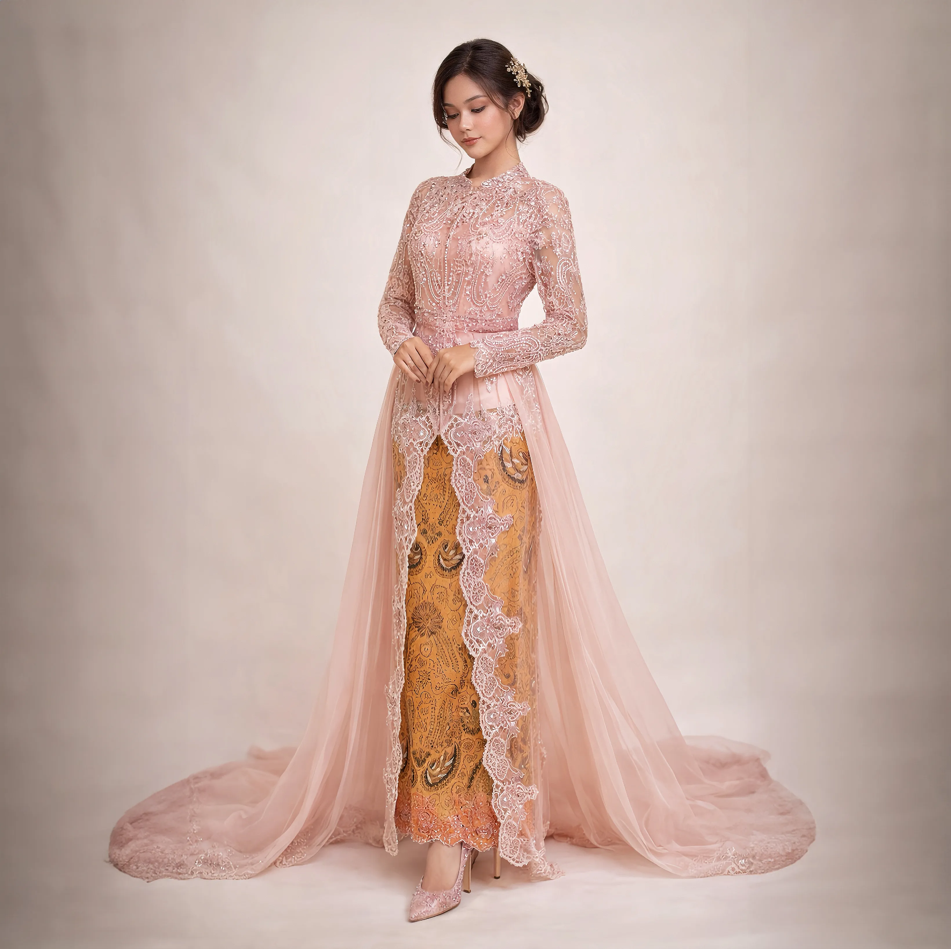 (KE-109) Kebaya Pengantin Salem Farah