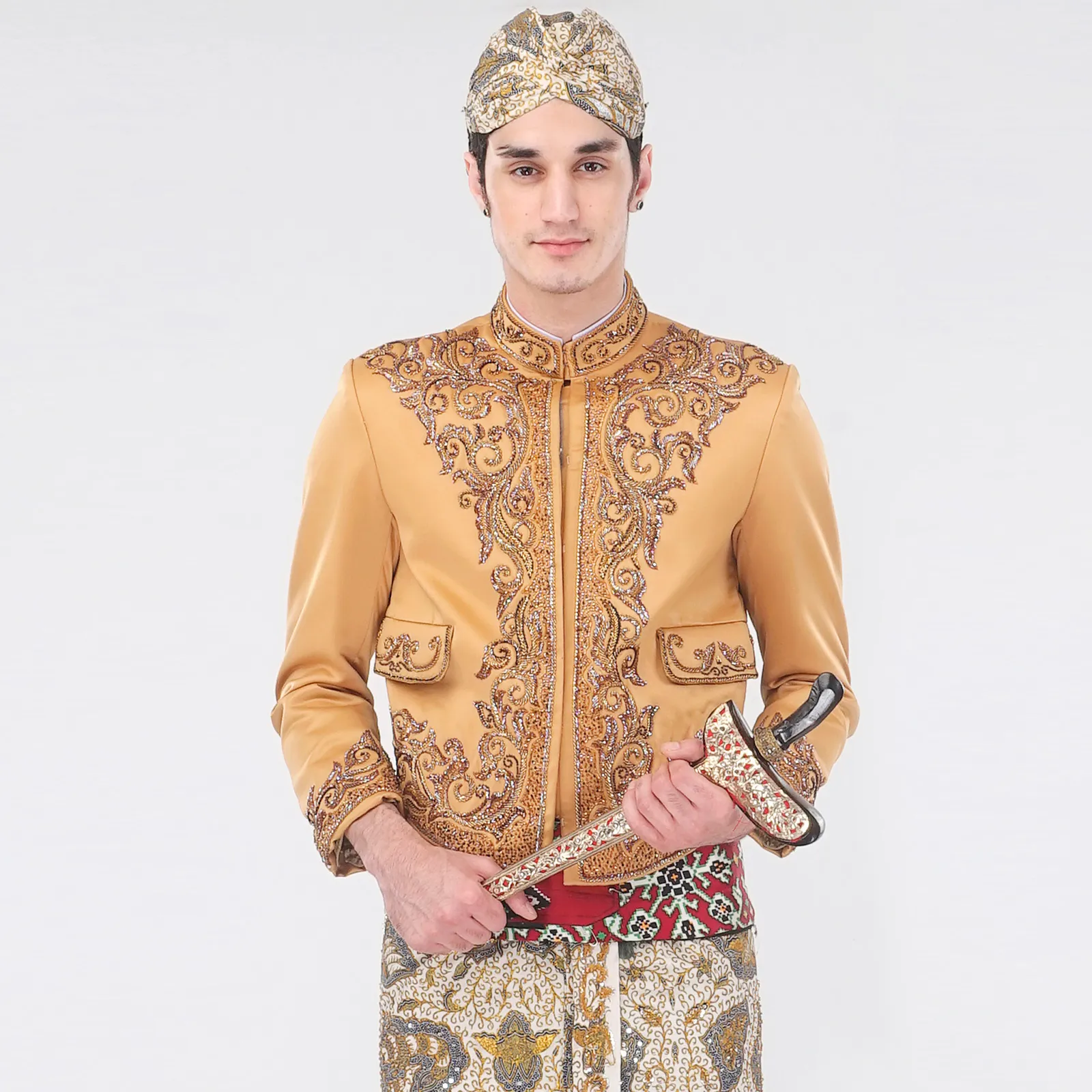 (BJ-053) Beskap Pengantin Coklat Aphia